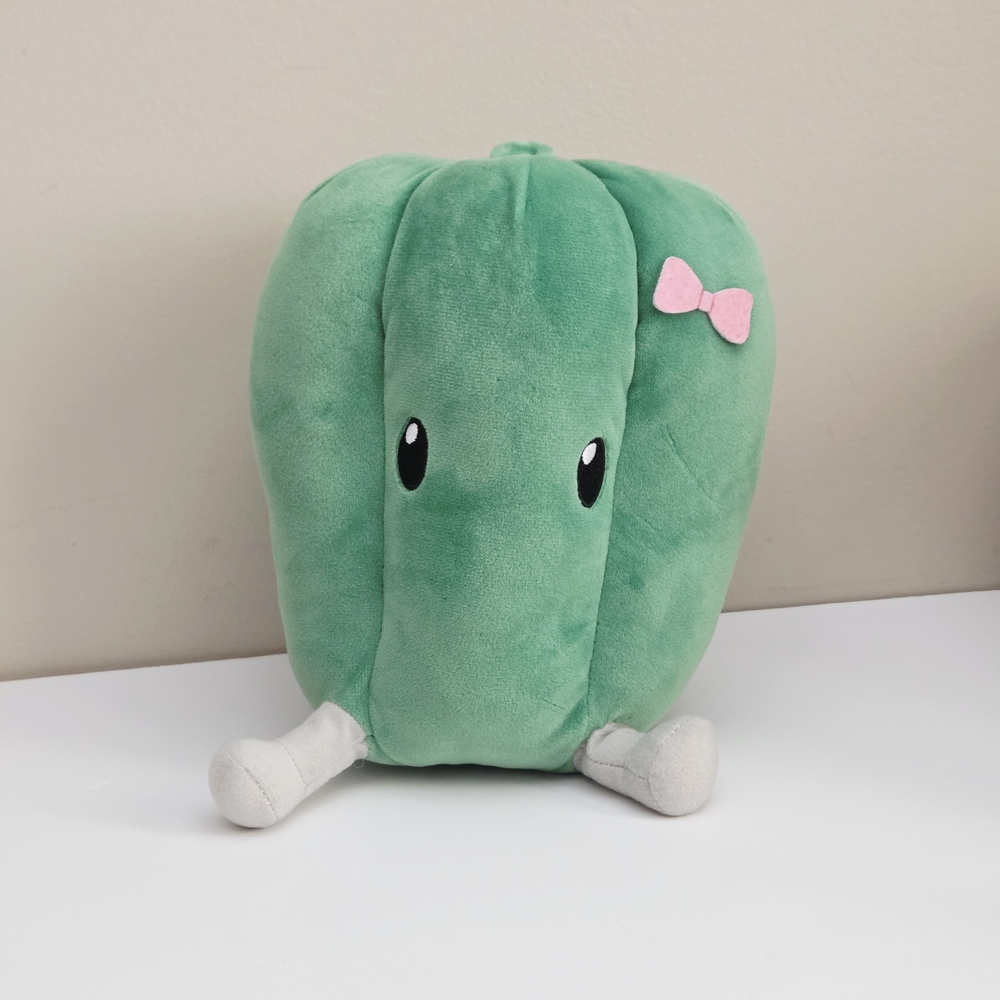 *2 for $30* Oshi no Ko - 8" Green Pepper Osuwari Sitting Plush Doll